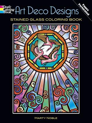 Art Deco Designs Stained Glass Coloring Book