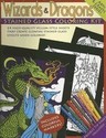 Wizards & Dragons Stained Glass Coloring Kit [With